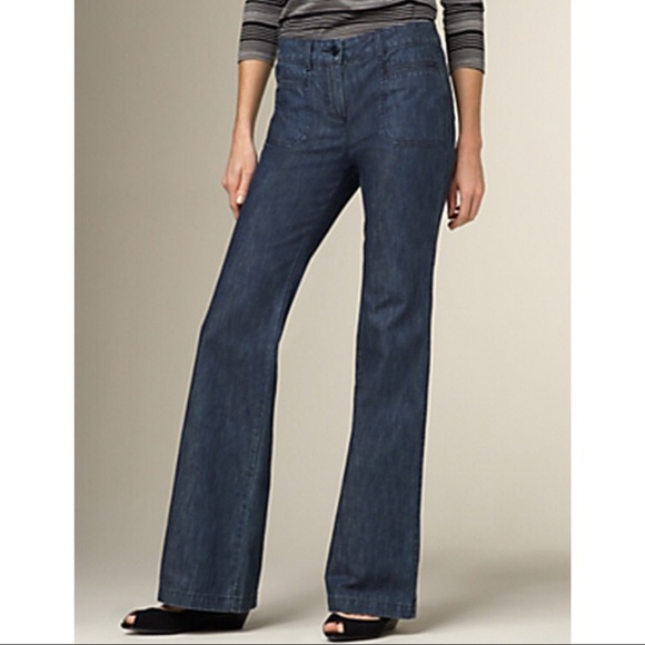 Talbots Denim - Talbots Classy Trouser Flare Jeans Size 4 Petite